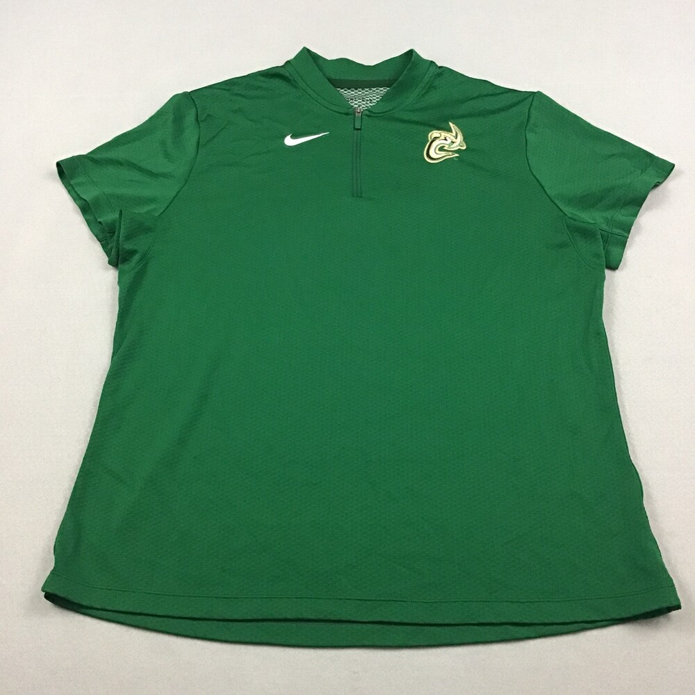 Charlotte 49ers Shirt Women Extra Large Green Nike Polo NCAA Basketball XL